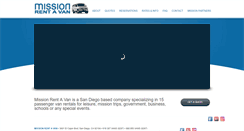 Desktop Screenshot of missionrentavan.com